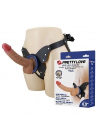 Поясной страпон Wells: трусики в форме бабочки и фаллоимитатор-насадка - Baile - купить с доставкой в Волгограде