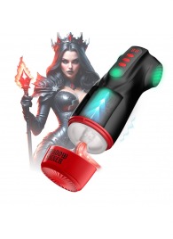 Интерактивный мастурбатор Raven с вакуумом, вибрацией и подсветкой - Shots Media BV - в Волгограде купить с доставкой