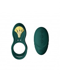 Зеленое эрекционное виброкольцо Bayek с пультом ДУ - Zalo - в Волгограде купить с доставкой