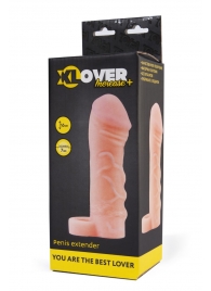 Фаллическая удлиняющая насадка с кольцом для фиксации - 16 см. - ToyFa - в Волгограде купить с доставкой