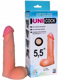 Фаллическая насадка Харнесс UNICOCK 5,5  - 17 см. - LOVETOY (А-Полимер) - купить с доставкой в Волгограде