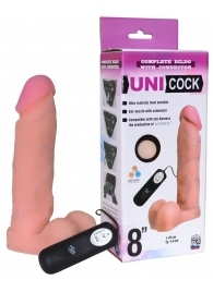 Фаллическая насадка Харнесс UNICOCK 8  с вибрацией - 20 см. - LOVETOY (А-Полимер) - купить с доставкой в Волгограде