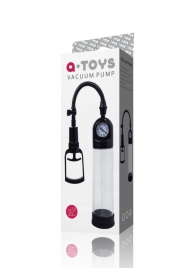 Чёрная вакуумная помпа A-toys с манометром и прозрачной колбой - A-toys - в Волгограде купить с доставкой