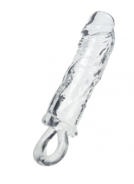 Прозрачная насадка с петлёй для фиксации - 14 см. - ToyFa - в Волгограде купить с доставкой