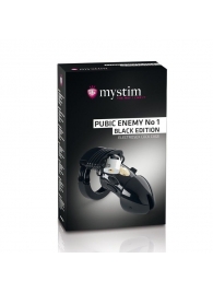 Пояс верности с электростимуляцией Mystim Pubic Enemy No1 Black Edition - MyStim - купить с доставкой в Волгограде