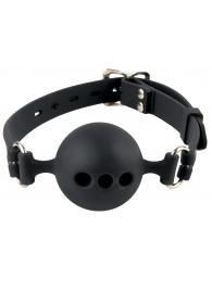 Силиконовый кляп-шар с отверстиями для дыхания Silicone Breathable Ball Gag Small - Pipedream - купить с доставкой в Волгограде