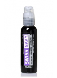 Возбуждающий гель-лубрикант на водной основе Sensual Arousal Lubricant - 59 мл. - Swiss navy - купить с доставкой в Волгограде