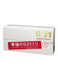 Супер тонкие презервативы Sagami Original 0.01 - 5 шт. - Sagami - купить с доставкой в Волгограде