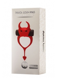Красное эрекционное кольцо в форме дьяволенка DEVOL COCKRING - Adrien Lastic - в Волгограде купить с доставкой