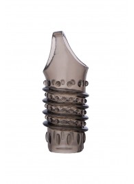 Открытая дымчатая насадка с точками и рёбрами ToyFa XLover - 11,5 см. - ToyFa - в Волгограде купить с доставкой