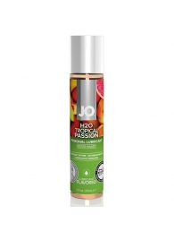 Смазка с ароматом тропических фруктов JO Flavored Tropical Passion - 30 мл. - System JO - купить с доставкой в Волгограде