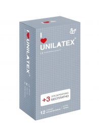 Презервативы с точками Unilatex Dotted - 12 шт. + 3 шт. в подарок - Unilatex - купить с доставкой в Волгограде