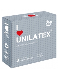 Презервативы с точками Unilatex Dotted - 3 шт. - Unilatex - купить с доставкой в Волгограде