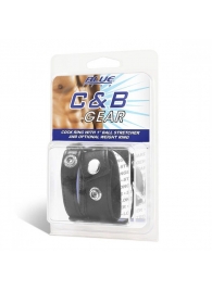Утяжка для мошонки и пениса Cock Ring With 1  Ball Stretcher And Optional Weight Ring - BlueLine - купить с доставкой в Волгограде