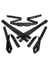 Бондажный набор из сатиновых лент Bordeaux 5 Piece Satin Bondage Set - XR Brands - купить с доставкой в Волгограде