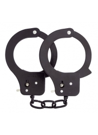 Чёрные наручники из листового металла BONDX METAL CUFFS BLACK - Dream Toys - купить с доставкой в Волгограде