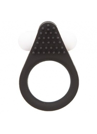 Чёрное эрекционное кольцо LIT-UP SILICONE STIMU RING 1 BLACK - Dream Toys - в Волгограде купить с доставкой