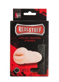 Мастурбатор-ротик с вибрацией REALSTUFF VIBRATING MASTURBATOR MOUTH - Dream Toys - в Волгограде купить с доставкой
