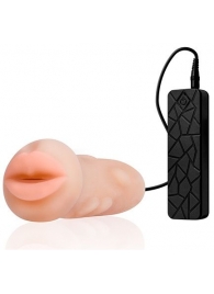 Мастурбатор-ротик с вибрацией REALSTUFF VIBRATING MASTURBATOR MOUTH - Dream Toys - в Волгограде купить с доставкой