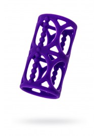 Фиолетовая насадка-сетка на член - A-toys - в Волгограде купить с доставкой