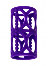 Фиолетовая насадка-сетка на член - A-toys - в Волгограде купить с доставкой