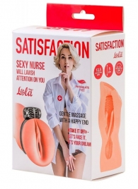 Мастурбатор с виброкольцом Satisfaction Magazine Nurse - Lola Games - в Волгограде купить с доставкой