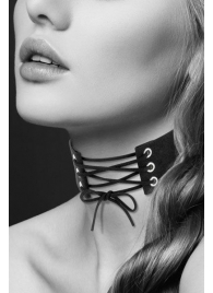 Оригинальный ошейник-чокер со шнуровкой - Bijoux Pour Toi - купить с доставкой в Волгограде
