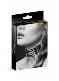 Оригинальный ошейник-чокер со шнуровкой - Bijoux Pour Toi - купить с доставкой в Волгограде
