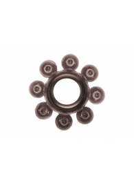 Чёрное эрекционное кольцо Rings Bubbles - Lola Games - в Волгограде купить с доставкой