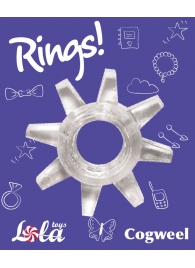 Прозрачное эрекционное кольцо Rings Cogweel - Lola Games - в Волгограде купить с доставкой