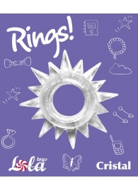 Прозрачное эрекционное кольцо Rings Cristal - Lola Games - в Волгограде купить с доставкой