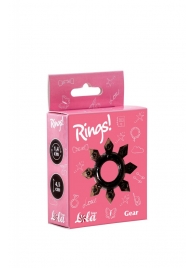 Чёрное эрекционное кольцо Rings Gear - Lola Games - в Волгограде купить с доставкой