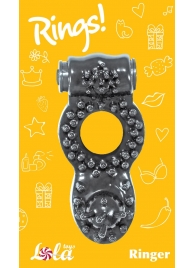Чёрное эрекционное кольцо Rings Ringer - Lola Games - в Волгограде купить с доставкой