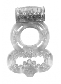 Прозрачное эрекционное кольцо Rings Treadle с подхватом - Lola Games - в Волгограде купить с доставкой