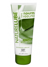 Лубрикант на водной основе NatureLube с алоэ вера - 100 мл. - HOT - купить с доставкой в Волгограде