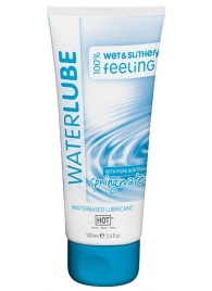 Лубрикант на основе чистой родниковой воды WaterLube - 100 мл. - HOT - купить с доставкой в Волгограде