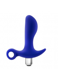 Синий стимулятор простаты с ручкой-кольцом Performance Prostimulator 02 - Blush Novelties - в Волгограде купить с доставкой