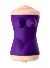 Двухсторонний мастурбатор JOS YARA в фиолетовой колбе - JOS - в Волгограде купить с доставкой