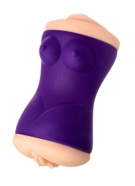 Двухсторонний мастурбатор JOS YARA в фиолетовой колбе - JOS - в Волгограде купить с доставкой