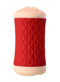 Двухсторонний мастурбатор JOS  NADIN в красном цилиндре - JOS - в Волгограде купить с доставкой