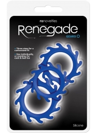 Набор из 3 синих эрекционных колец Renegade Gears - NS Novelties - в Волгограде купить с доставкой