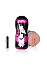 Мастурбатор-вагина Sex In A Can Vibra Vagina Tunnel - Lovetoy - в Волгограде купить с доставкой