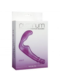 Безремневой фиолетовый страпон из силикона The Gal Pal - 17 см. - Doc Johnson - купить с доставкой в Волгограде