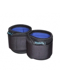 Неопреновые черно-синие наручники - Sitabella - купить с доставкой в Волгограде