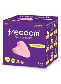Женские гигиенические тампоны без веревочки FREEDOM mini - 3 шт. - Freedom - купить с доставкой в Волгограде