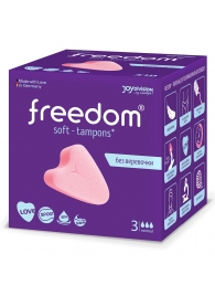 Женские гигиенические тампоны без веревочки FREEDOM normal - 3 шт. - Freedom - купить с доставкой в Волгограде