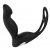Черный вибромассажер простаты P-PLEASER W ERECTION ENHANCE - Dream Toys - в Волгограде купить с доставкой