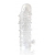 Закрытая прозрачная рельефная насадка Crystal sleeve - 13 см. - Erowoman-Eroman - в Волгограде купить с доставкой