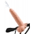 Телесный полый страпон с имитацией эякуляции 7.5  Hollow Squirting Strap-On with Balls Flesh - 21,6 см. - Pipedream - купить с доставкой в Волгограде