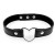 Черный ошейник с сердечком - Notabu - купить с доставкой в Волгограде